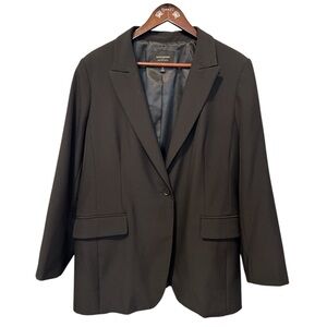 Banana Republic Sculpted Stretch Women's Blazer Sz 18 Minimalist Classic Career